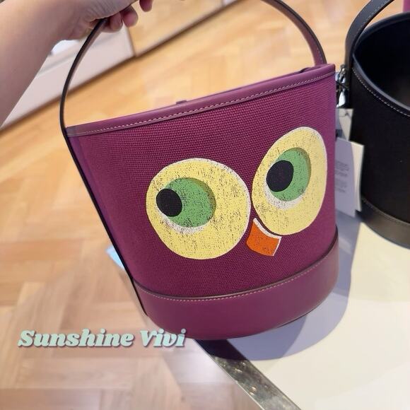 NWT Coach CCE03 Trick Or Treat Bucket Halloween Owl In Regenerative Cotton 2025 - Picture 1 of 8